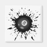 Billiard Explosion Refrigerator Magnet
