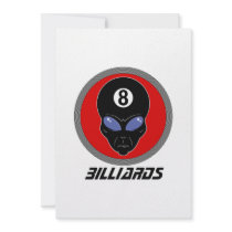 Billiard Head Alien Invite