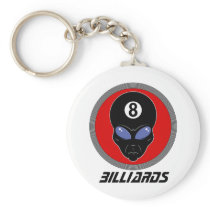 Billiard Head Alien Keychains