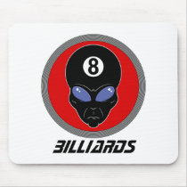 Billiard Head Alien Mousepads