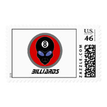 Billiard Head Alien Stamps