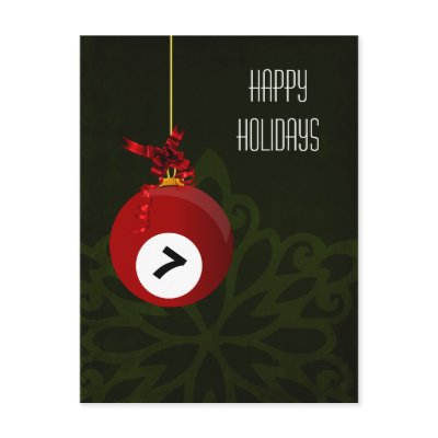 billiard player Christmas Cards Postcard Zazzle_postcard billiard player Christmas Cards Postcard Zazzle_postcard