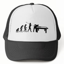 Billiard Player Trucker Hats
