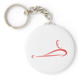 Billiard Player Icon Key Chain