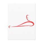 Billiard Player Icon Post Card