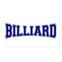 Billiard  University Style Business Card Templates