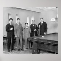 Billiards: 1927 poster