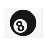 Billiards - 8-Ball Postcards
