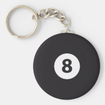 Billiards 8 key chains