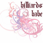 Billiards Babe Photo Cut Out