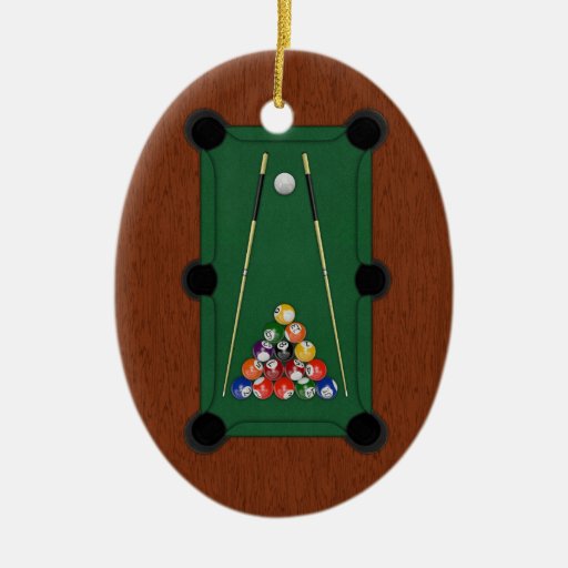 Billiards Christmas Tree Ornament Zazzle