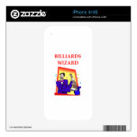 BILLIARDS DECALS FOR THE iPhone 4S