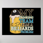 Billiards Drinking Team Posters