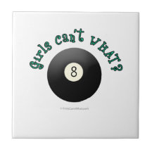 Billiards Eight Ball Ceramic Tiles