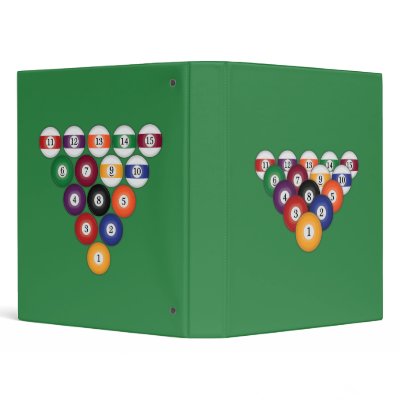 Billiards / Pool Balls: Custom Binder by spiritswitchboard