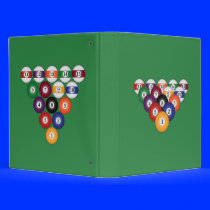 Billiards / Pool Balls: Custom Binder
