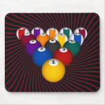 Billiards / Pool Balls: Custom Mousepad: Billiard