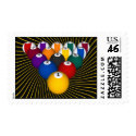 Billiards / Pool Balls: Custom Postage Stamps by spiritswitchboard Billiards / Pool Balls: Custom Postage Stamps