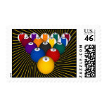 Billiards / Pool Balls: Custom Postage Stamps