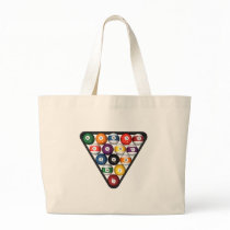 Billiards / Pool Balls Racked: Canvas Bags