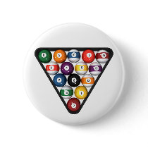 Billiards / Pool Balls Racked: Pin