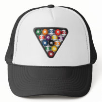 Billiards / Pool Balls with Drop Shadow: Mesh Hat