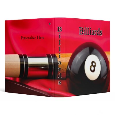 Billiards, Pool Games Binder by TrudyWilkerson
