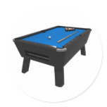 Billiards / Pool Table: Blue Felt: Sticker