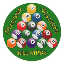 BILLIARDS RACK stickers