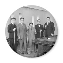 Billiards Stars: 1927 Refrigerator Magnets