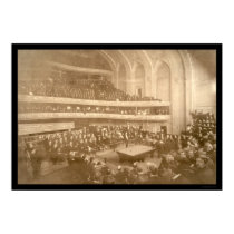 Billiards Tournament Photo 1908 posters