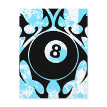 billiards. tribal. postcards