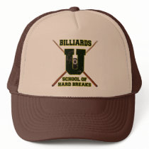 Billiards U School of Hard Breaks Mesh Hats