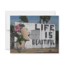 Billie Holiday Street Art invitations