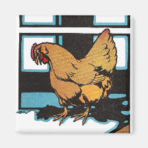 Billina the Yellow Hen Fridge Magnets
