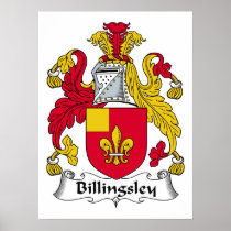 Billingsley Family Crest Print