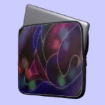 Billowing Abstract in Blues laptop sleeves