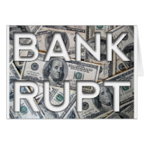 Bills 3969 - Bankrupt Greeting Card