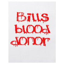 Bills Blood Donor flyers