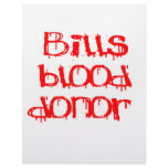 Bills Blood Donor Custom Letterhead