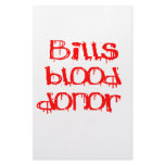 Bills Blood Donor Stationery