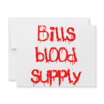 Bills Blood Supply invitations