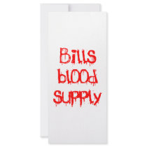 Bills Blood Supply rack cards