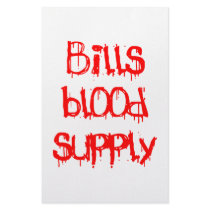Bills Blood Supply stationery