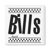 Bills checked magnet