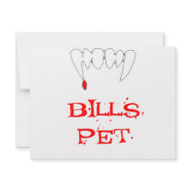 Bills Pet invitations
