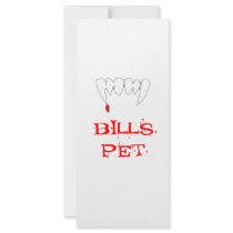 Bills Pet rack cards