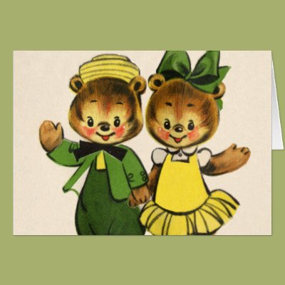 Billy and Betty Bear Greeting Card Zazzle_card Billy and Betty Bear Greeting Card Zazzle_card