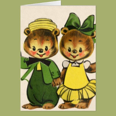 Billy and Betty Bear Card Zazzle_card