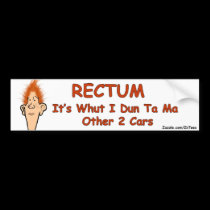Billy Bob-Rectum bumper stickers